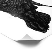 ブラックレイベンプリント フォトプリント            (角)