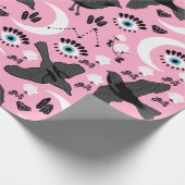  ブラックレイベンラッピング紙 ラッピングペーパー (角)