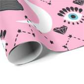  ブラックレイベンラッピング紙 ラッピングペーパー (ロールコーナー)