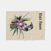 ブラックレイベン フリースブランケット (正面(横))