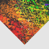 ブラックレインボーカラー絵を描（ばちゃばちゃ）跳ねるカラフル 薄葉紙 (詳細)