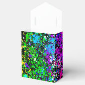 ブラックレインボーカラー絵を描（ばちゃばちゃ）跳ねるバースデーパーティー フェイバーボックス (オープン)