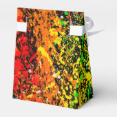 ブラックレインボーカラー絵を描（ばちゃばちゃ）跳ねるバースデーパーティー フェイバーボックス (裏面サイド)