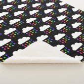 ブラックレインボーレインクラウド シェルパブランケット (3/4)