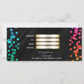 ブラックレインボー紙吹雪ドットギフト証明書 (裏面)