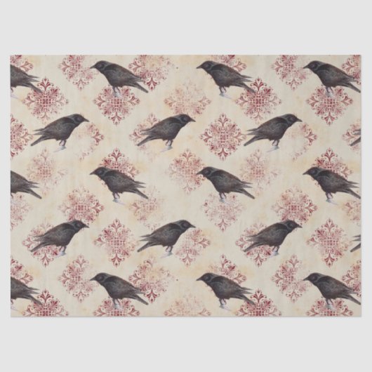 ブラックレイヴンとブルゴーニュのダマスクの切り離し 薄葉紙 (正面)