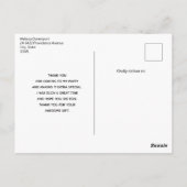 ブラックレイヴンオンアブランチイラストレーションサンキューユー ポストカード (裏面)