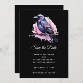 ブラックレイヴンオンアブランチイラストレーション結婚ズ セーブザデート (正面/裏面)