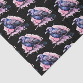 ブラックレイヴンオンザブランチイラストレーションパターン 薄葉紙 (詳細)