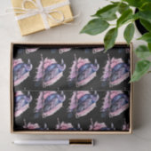 ブラックレイヴンオンザブランチイラストレーションパターン 薄葉紙 (ギフト)