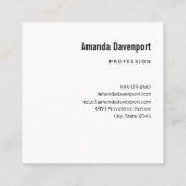 ブラックレイヴンオンザブランチイラストレーション スクエア名刺 (裏面)