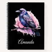 ブラックレイヴンオンザブランチイラストレーション ノートブック (正面)