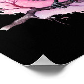 ブラックレイヴンオンザブランチイラストレーション ポスター (角)