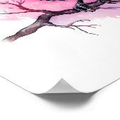 ブラックレイヴンオンザブランチイラストレーション ポスター (角)