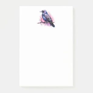 ブラックレイヴンオンザブランチイラストレーション ポストイット