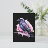 ブラックレイヴンオンザブランチイラストレーション ポストカード (スタンド正面)