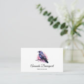 ブラックレイヴンオンザブランチイラストレーション 名刺 (スタンド正面)