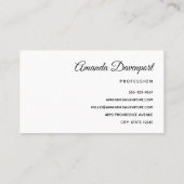 ブラックレイヴンオンザブランチイラストレーション 名刺 (裏面)