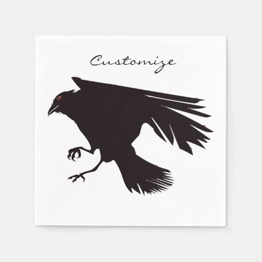 ブラックレイヴ飛んでいるンサンダー_コーブ スタンダードカクテルナプキン (正面)