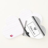 ブラックレエレガントースの結婚アドレス帳 ノートブック (内部)