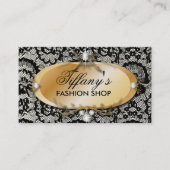 ブラックレエレガントースヴィンテージファッション名刺 名刺 (正面)