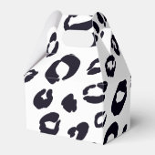 ブラックレオパード印刷バースデーパーティーお気に入りボックス フェイバーボックス (裏面サイド)