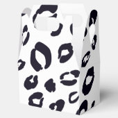 ブラックレオパード印刷バースデーパーティーお気に入りボックス フェイバーボックス (オープン)