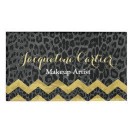 ブラックレオパード山形の名前タグ 名札