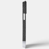 ブラックレザーとスチールプリント Case-Mate iPhoneケース (裏面 / 右)