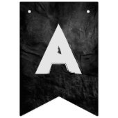 ブラックレザーとバルーン60th誕生日パーティー バンティングフラッグ (第3の旗)