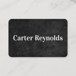 ブラックレザーとホワイト文字 名刺