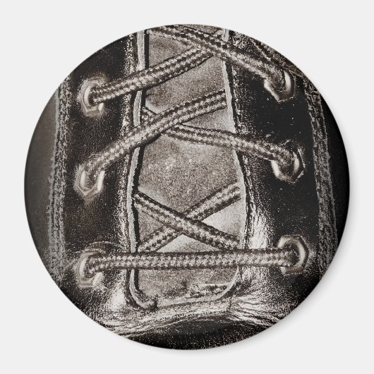 ブラックレザーとレース マグネット (正面)