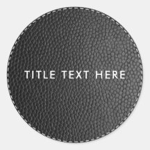 ブラックレザーのテクスチャとステッチ