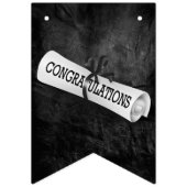 ブラックレザーのバンティングフラグの卒業証書 バンティングフラッグ (第1の旗)