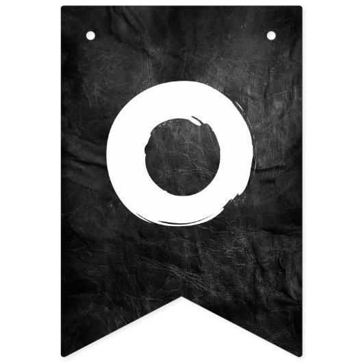 ブラックレザーのバンティングフラグの卒業証書 バンティングフラッグ (第3の旗)