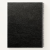 ブラックレザーの名称会社 ノートブック (裏面)