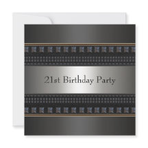 ブラックレザーの男性21歳の誕生日パーティー