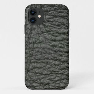 ブラックレザーエフェクト iPhone 11 ケース
