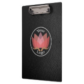 ブラックレザーカスタム·ロゴ クリップボード (左)