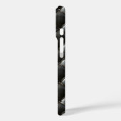ブラックレザーキルテッドパターン Case-Mate iPhoneケース (裏面 / 左)
