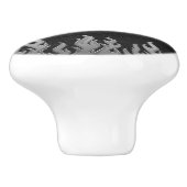 ブラックレザーシルバークロムフレイムファイヤーバイク セラミックノブ (側面)