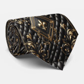 ブラックレザースタイルコレクター ネクタイ (ロール)