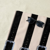 ブラックレザーストラップ ビーチタオル (インサイチュ)