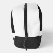 ブラックレザーテクスチャトリムホワイトモノグラム名 ドップキット (右)