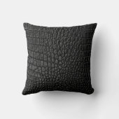 ブラックレザーテクスチャ クッション (裏面)