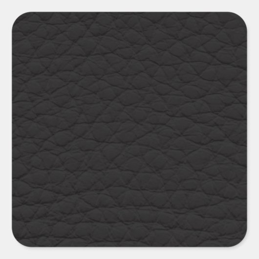 ブラックレザーテクスチャ スクエアシール (正面)