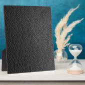 ブラックレザーテクスチャ フォトプラーク (側面)