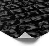 ブラックレザーテクスチャ ポスター (角)