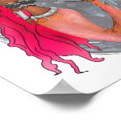 ブラックレザーバラ金ゴールド戦士プリンセスマーメイド ポスター (角)