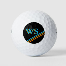 ブラックレザーパーソナライズされたゴルフヘッドカバー ゴルフボール